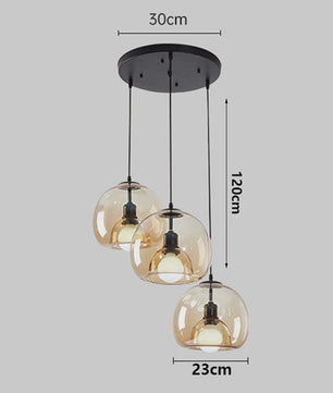 Moderne LED Hanglamp Glas - Design Plafondlamp voor Eetkamer & Woonkamer