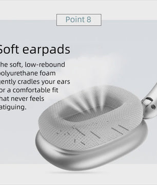 Draadloze Over-Ear Koptelefoon met HD Stereo Geluid, ENC en Ingebouwde Microfoon