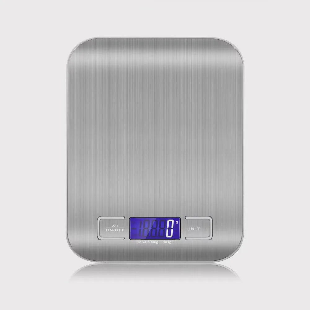 RVS Keukenweegschaal 5kg/1g - Precisie Digitale Voedselweegschaal met LCD Display