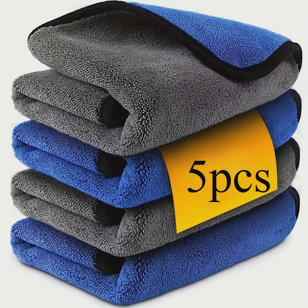 Microfiber Poetsdoeken 30x60cm - Zacht, Sneldrogend & Dubbellaags (1/2/3/6/10 Stuks)
