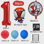 Superheld Folieballonnen Set: Spiderman, Batman, Iron Man & Captain America - Feestdecoratie