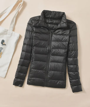 Dames Lichtgewicht Gekwalte Donsjas - Warme Puffer Winterjas & Windjack