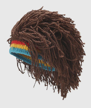 Unieke Gehaakte Muts met Nep Dreads - Rasta Stijl voor Feest & Cosplay