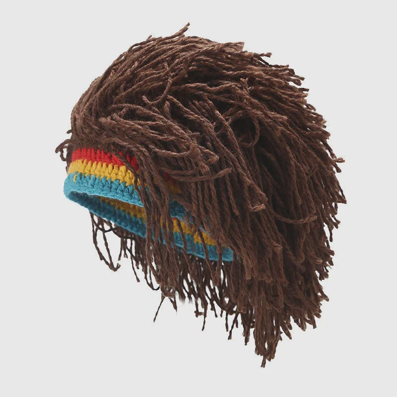 Unieke Gehaakte Muts met Nep Dreads - Rasta Stijl voor Feest & Cosplay