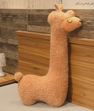 XL Alpaca Knuffelkussen 130cm - Zacht Pluche Llama Kussen voor Kinderen en Volwassenen