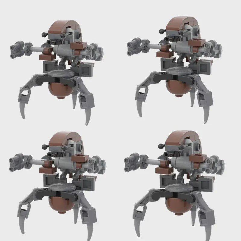 10x Bouwstenen Droideka Destroyer Droids - Star Wars Clone Robot Speelgoed