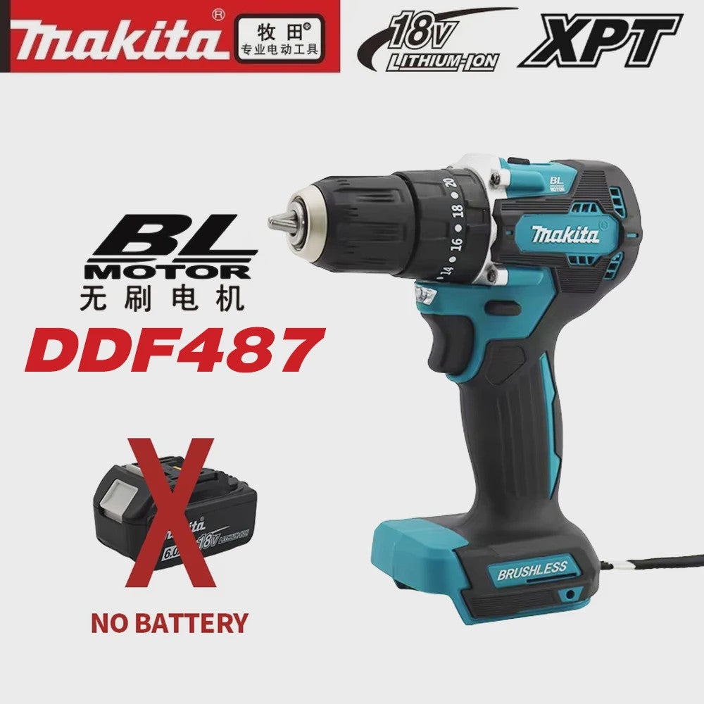 Makita DDF487 18V Brushless Accu Schroefmachine - Compact & Krachtig