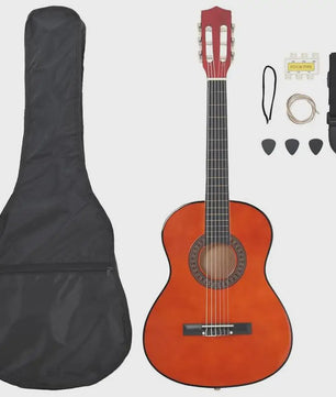8-delige Klassieke Gitaar Set voor Beginners - 3/4 Maat (36 Inch)