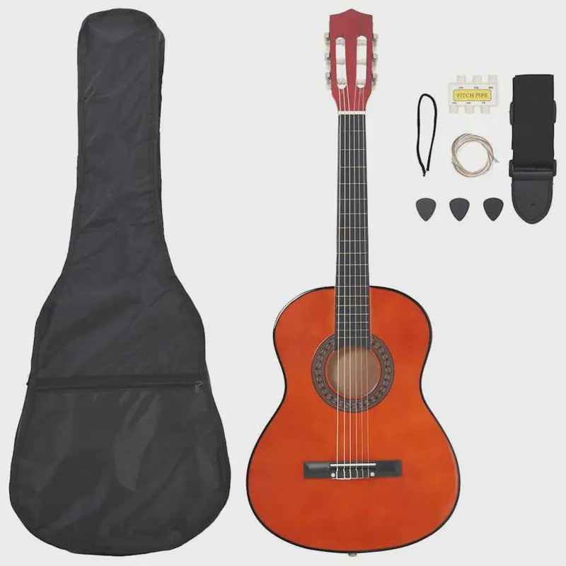 8-delige Klassieke Gitaar Set voor Beginners - 3/4 Maat (36 Inch)