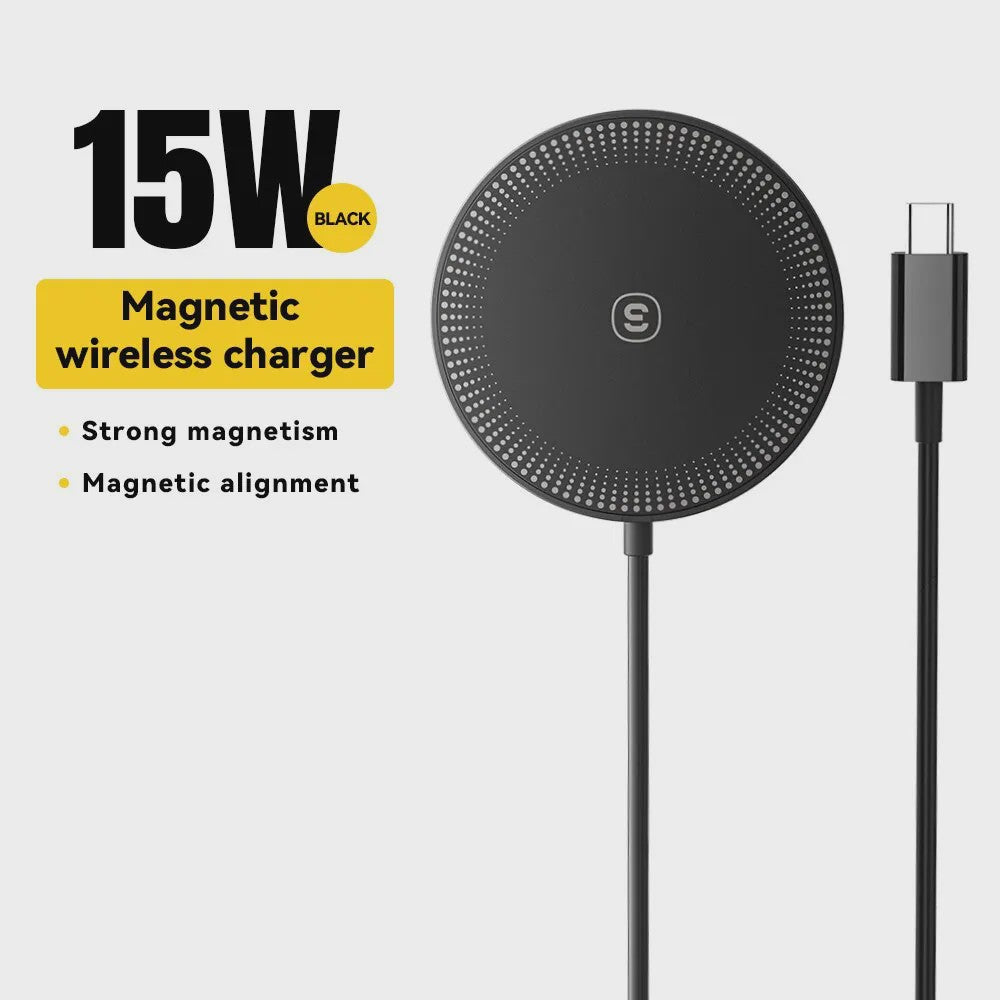 Essager 15W Magnetische Draadloze Snellader - Snel Laden voor iPhone 14/13/12 Pro Max & Xiaomi