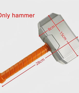 Thor Muscle Held Cosplay Kostuum Compleet met Mjölnir Hamer - Kinderen Halloween & Carnaval