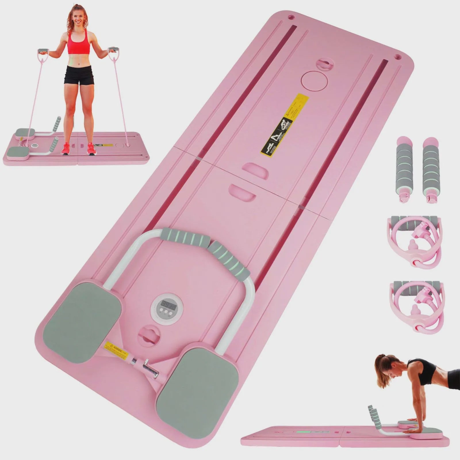 Multifunctionele Abdominal & Core Trainer: Opvouwbaar Fitnessapparaat voor Buikspieren en Taille Training Thuis