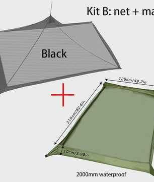 Outdoor Muggennet Insectenwerende Tent - Camping Solo Mesh - Lichtgewicht & Compact