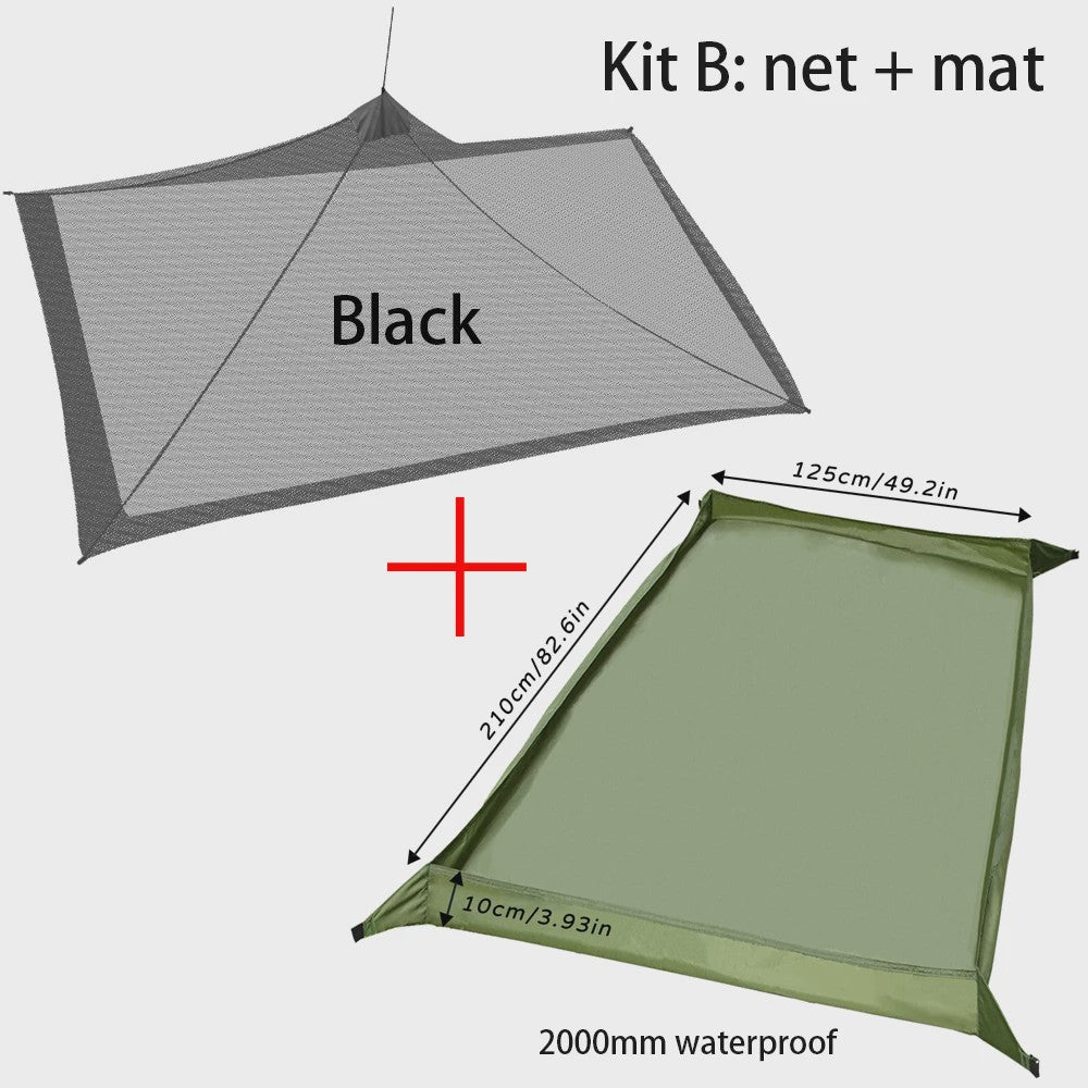 Outdoor Muggennet Insectenwerende Tent - Camping Solo Mesh - Lichtgewicht & Compact