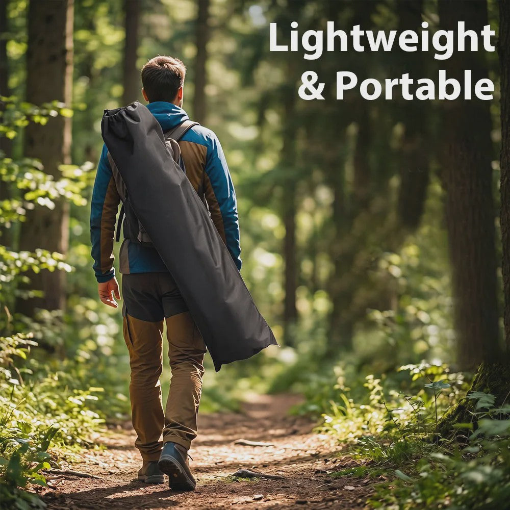 Lichtgewicht Campingbed Opvouwbaar met Stalen Frame en Opbergzak - Draagbaar & Duurzaam