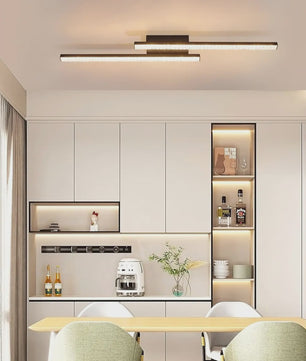 Moderne LED Plafondlamp Zwart Kristal 61.5cm - Warm Wit 3000K