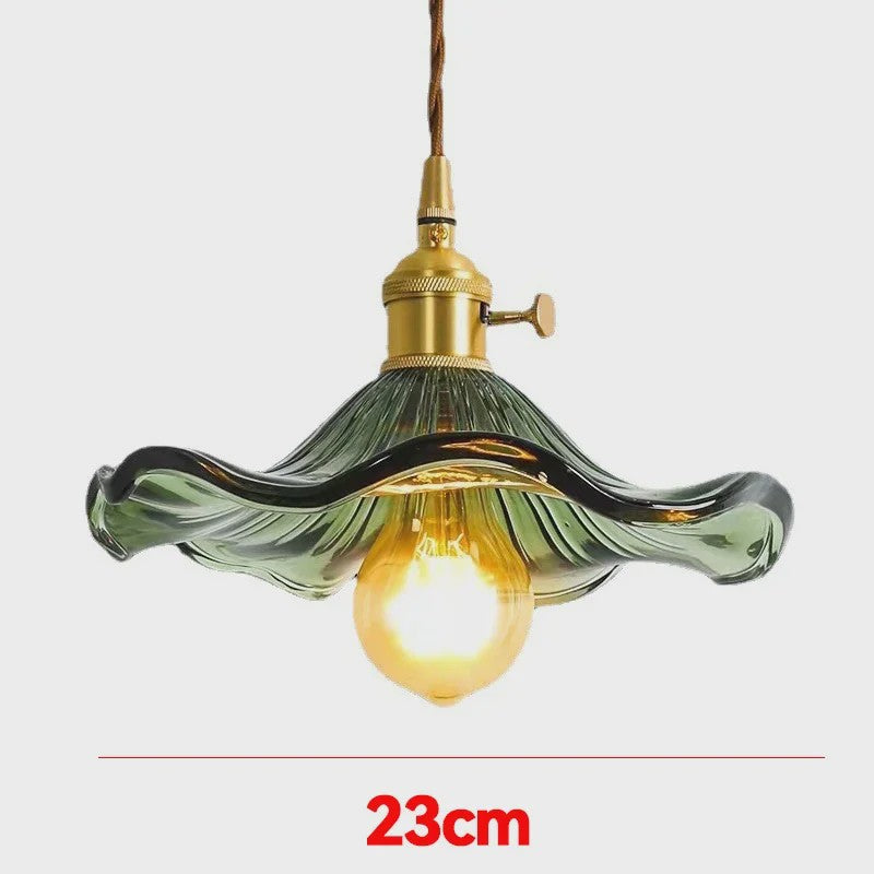 Nordic Minimalistische Glazen Hanglamp met Koperen Fitting - Sfeervolle Verlichting voor Woonkamer & Slaapkamer
