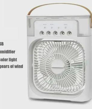 Draagbare 3-in-1 Air Cooler Ventilator met Vernevelaar en LED Nachtlampje