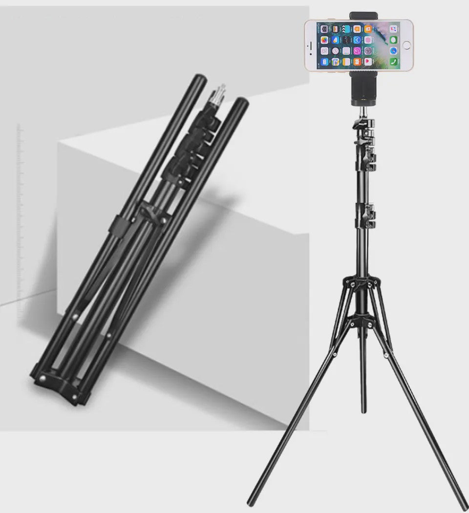 Industriële Tripod Vloerlamp - Retro Studio Verlichting Zwart