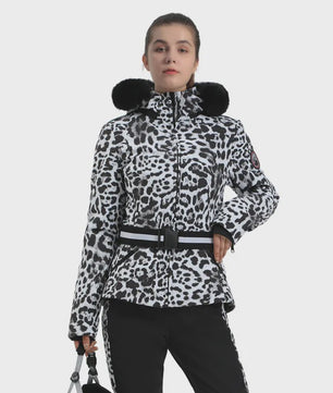 Gsou Dames Ski Jas 2024 - Dikke, Wind- en Waterdichte Winterjas voor Skiën & Snowboarden