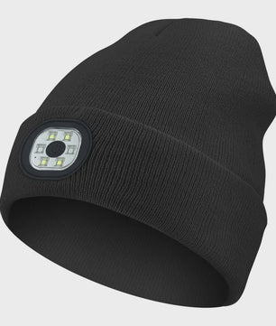 LED Muts met Ingebouwde Verlichting - USB Oplaadbaar, Warm & Unisex voor Nachtelijke Activiteiten