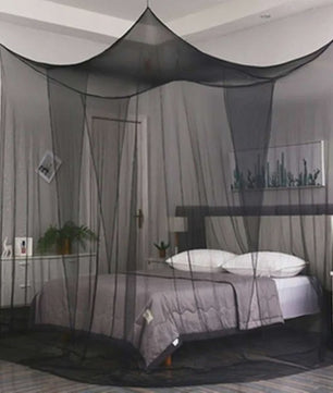 Luxe Klamboe Hemelbed - 4 Deuren - King/Queen & Enkel Bed - Muggennet
