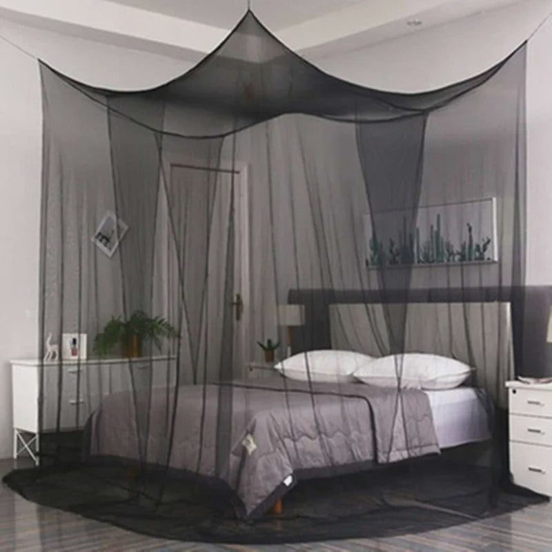 Luxe Klamboe Hemelbed - 4 Deuren - King/Queen & Enkel Bed - Muggennet