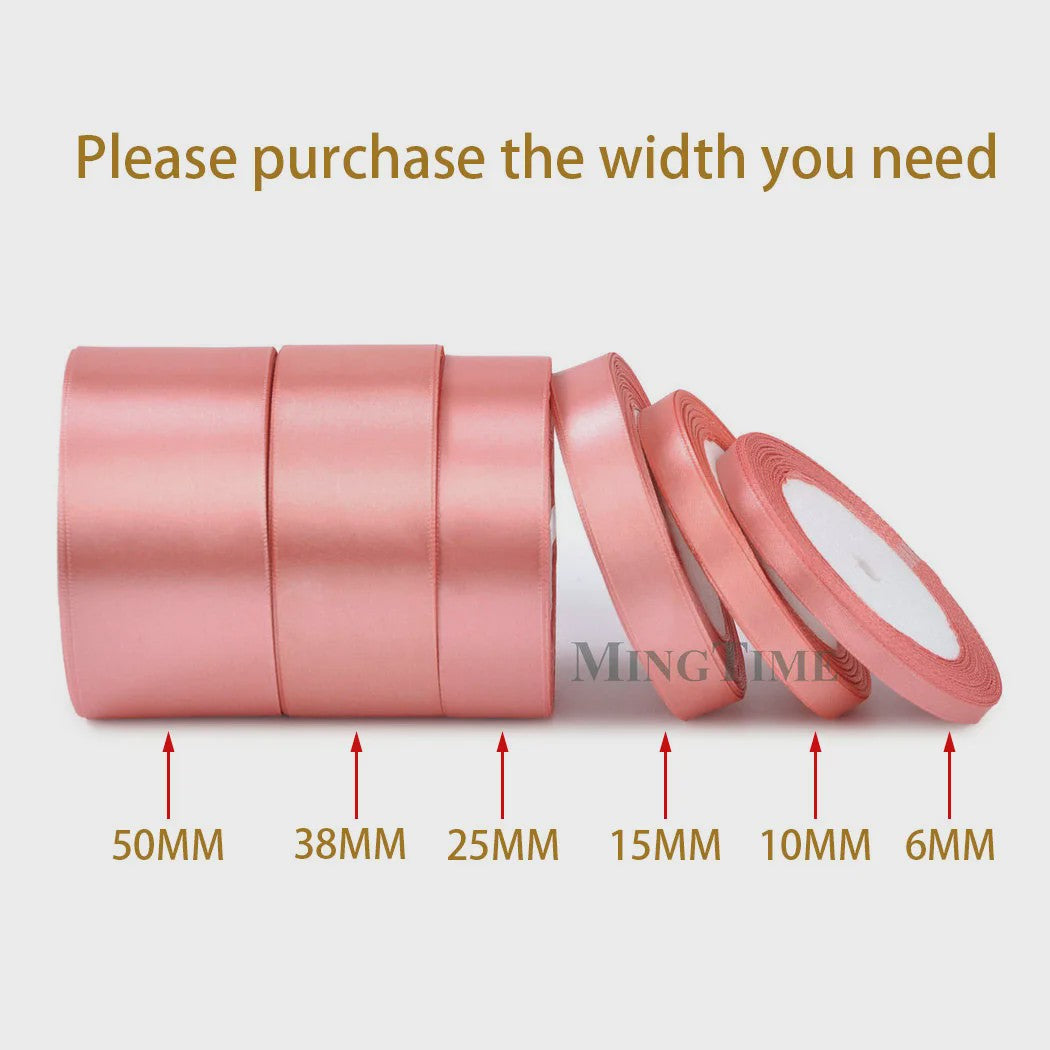 Satijnen Lint 22 Meter - Diverse Breedtes (6mm t/m 50mm) voor Decoratie & Knutselen