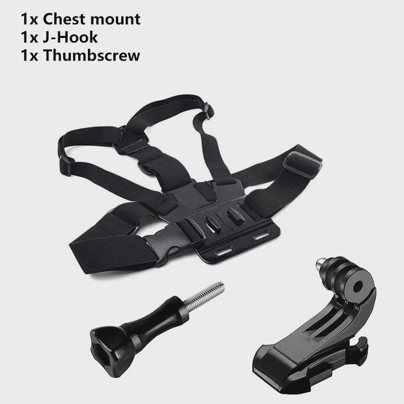 Verstelbare Borstband Mount Harness voor GoPro & Actiecamera's