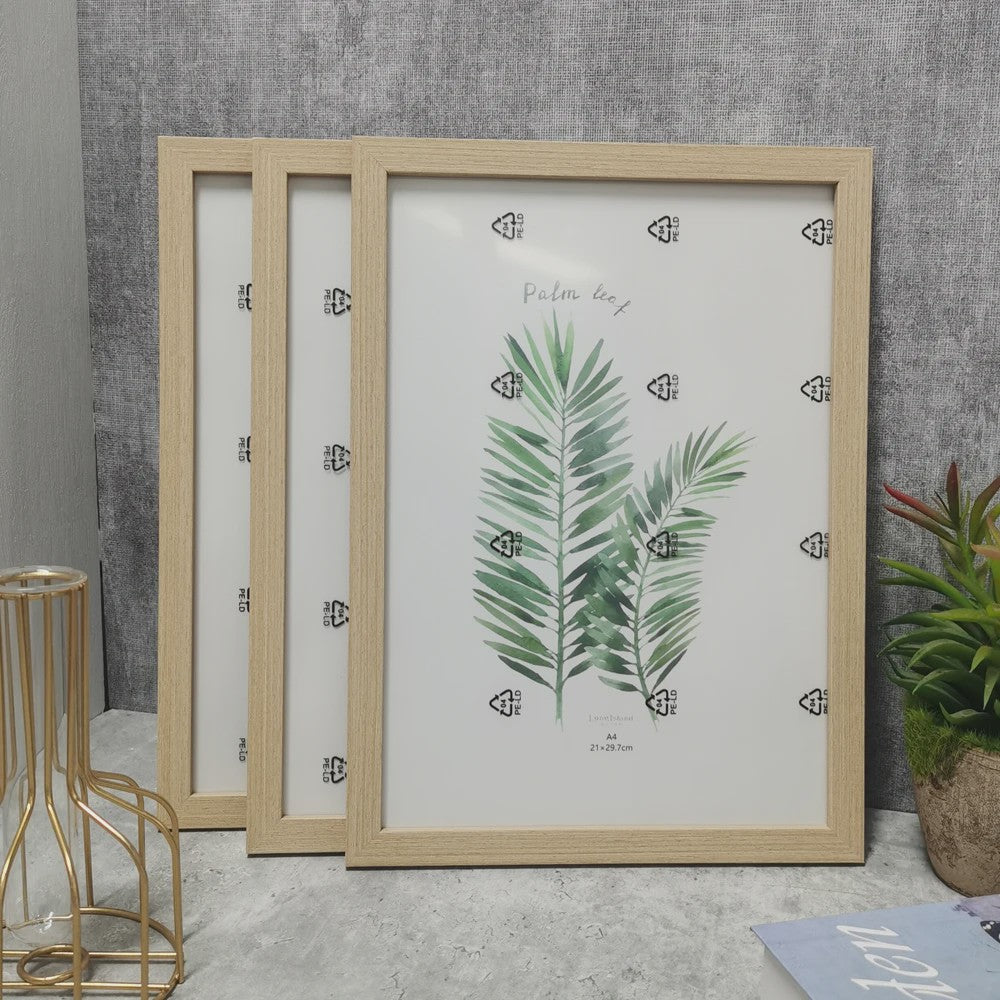 Set van 3 Houten Fotolijsten - Diverse Maten (10x15, 15x20, 20x25/A4) - Wanddecoratie & Cadeau
