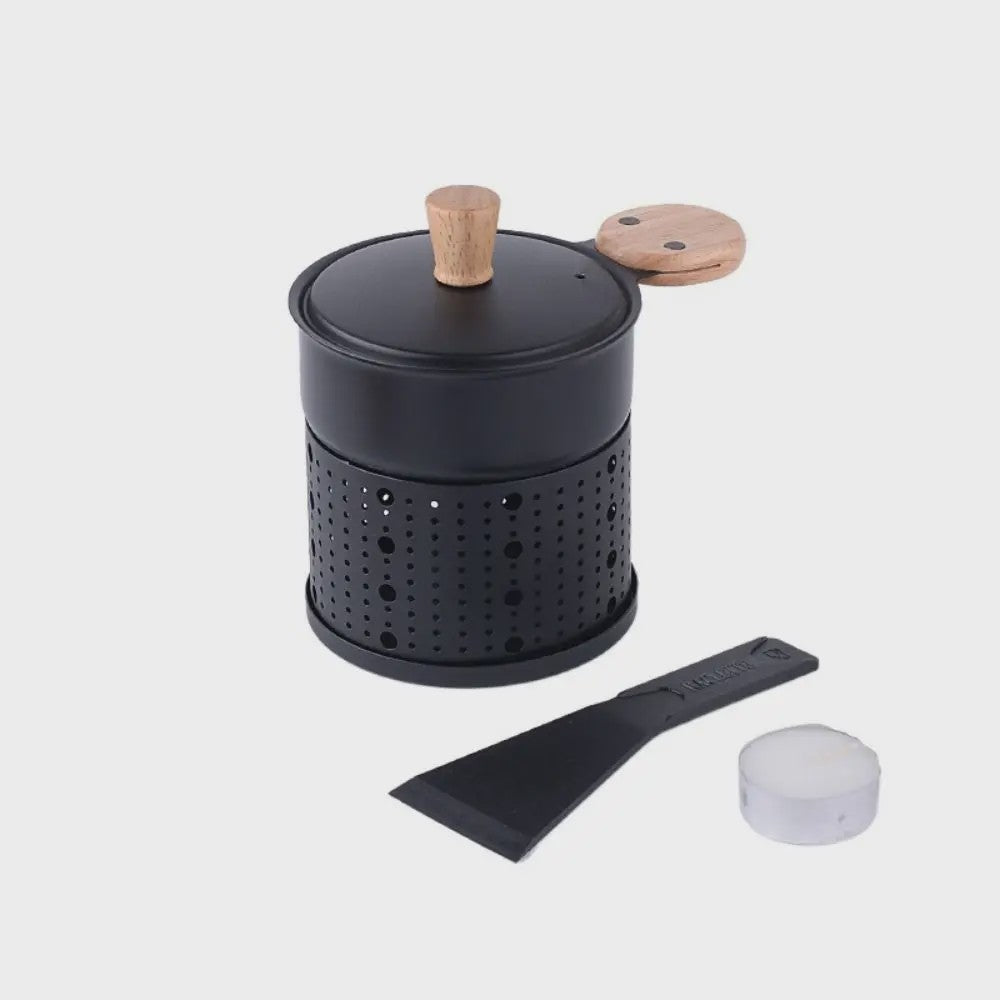 Compacte Kaasfondue & Raclette Set - Smeltkaas, Chocolade & Meer