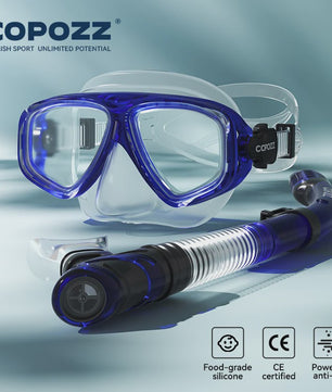 COPOZZ Professioneel Duikmasker & Snorkelset - Anti-condens, Gehard Glas