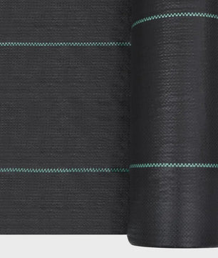 Onkruiddoek Zwart 2x50m PP - UV & Waterbestendig Bodembedekker voor Tuin, Gazon & Balkon