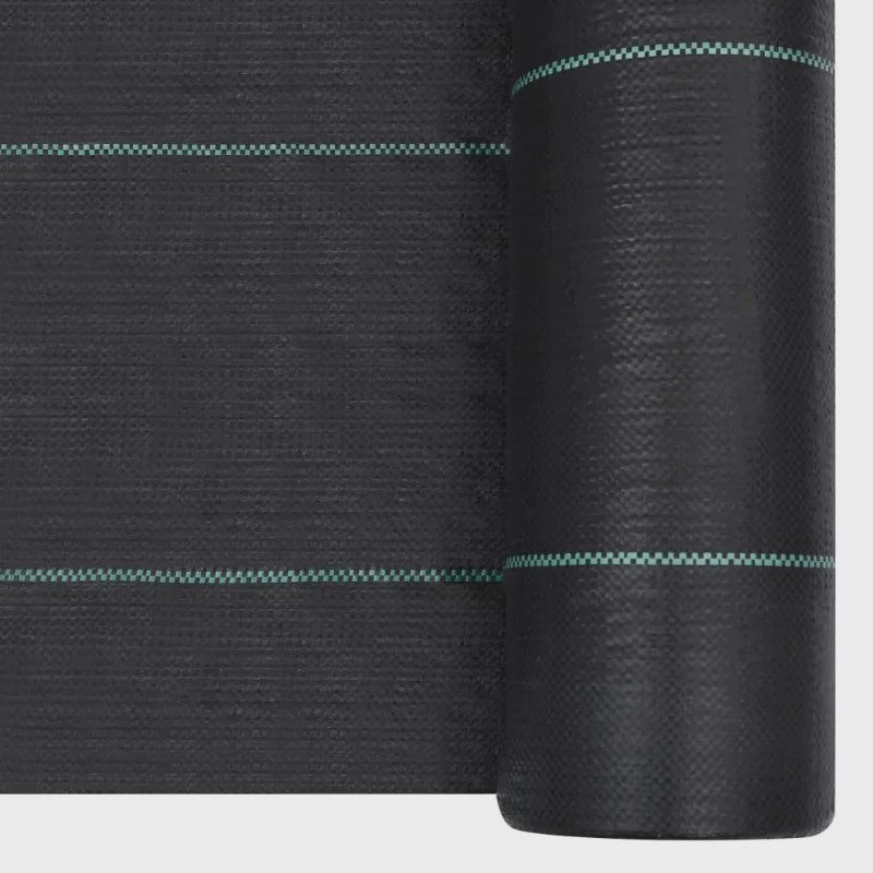 Onkruiddoek Zwart 2x50m PP - UV & Waterbestendig Bodembedekker voor Tuin, Gazon & Balkon
