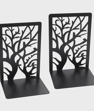 Decoratieve Levensboom Boekensteunen - Stijlvolle Boekenhouders voor Bureau en Thuis