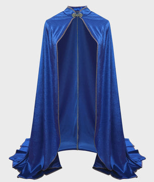 Unisex Middeleeuwse Fluwelen Cape met Opstaande Kraag - Renaissance Kostuum voor Feest, Cosplay & Podium