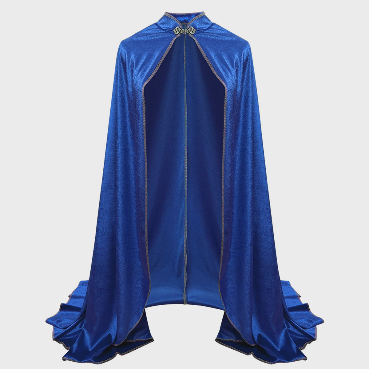 Unisex Middeleeuwse Fluwelen Cape met Opstaande Kraag - Renaissance Kostuum voor Feest, Cosplay & Podium