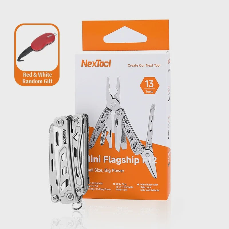 NexTool Mini Flagship F12 15-in-1 Multitool: Compacte EDC-vouwtool met tang, schaar, vijl en meer voor outdoor