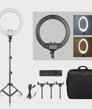 18 Inch Ring Light LED Lamp met Verstelbaar Statief & Telefoonhouder voor YouTube, Foto & Studio