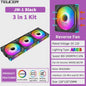 TEUCER JM-1 ARGB PC Ventilator Set - Draadloze Koppeling & Spiegel Lichteffect