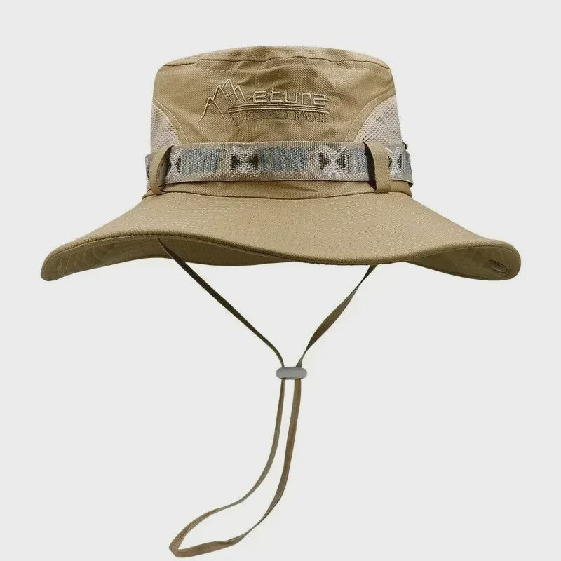 Herfst/Winter Heren Bucket Hat - UV Bescherming, Mesh Panterhoed voor Buitenactiviteiten