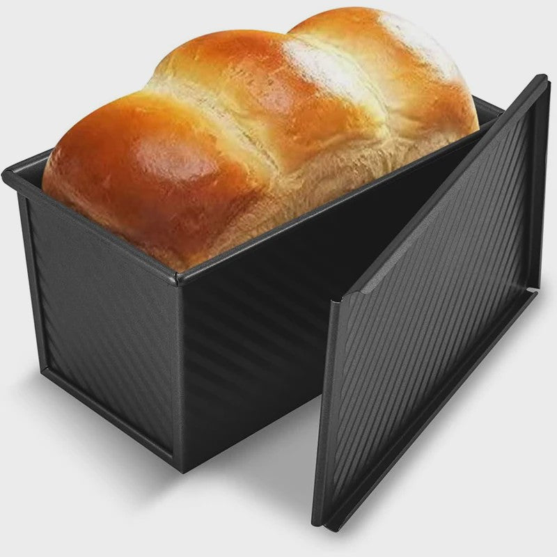 Pullman Broodvorm met Deksel - 1 lb Non-Stick Koolstofstaal voor Toast & Cake