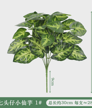 Zijden Schildpadblad Plantenbladeren - Kunstmatige Dieffenbough Decoratie voor Woonkamer