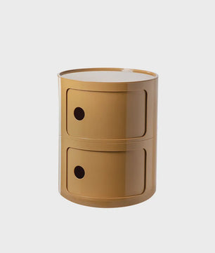 Moderne Ronde Nachtkastje - Minimalistisch Plastic Bijzetkastje