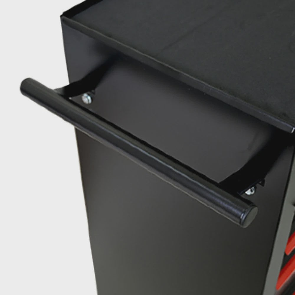 Mobiele Gereedschapswagen met 5 Lades - Zwart/Rood