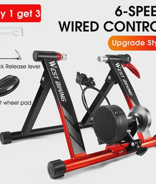 WEST BIKING Indoor Fiets Trainer met 6-Speed Magnetische Weerstand voor MTB & Racefiets