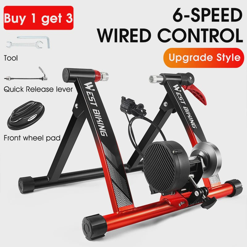 WEST BIKING Indoor Fiets Trainer met 6-Speed Magnetische Weerstand voor MTB & Racefiets