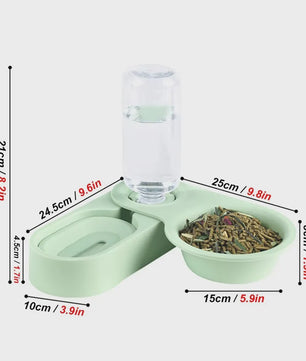Automatische Voer- en Drinkbak voor Konijn, Chinchilla & Cavia