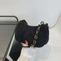 Vintage Corduroy Schoudertas Dames - Zomerse Stijlvolle Handtas