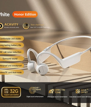 Lenovo Bone Conduction Koptelefoon - Draadloos, Waterdicht & Bluetooth 5.4 voor Sport & Zwemmen